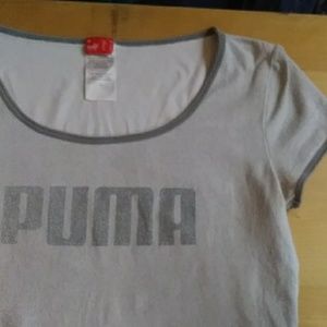 Puma fitted or babydoll short sleeve tee
